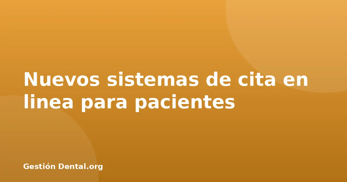 Nuevos sistemas de cita en linea para pacientes