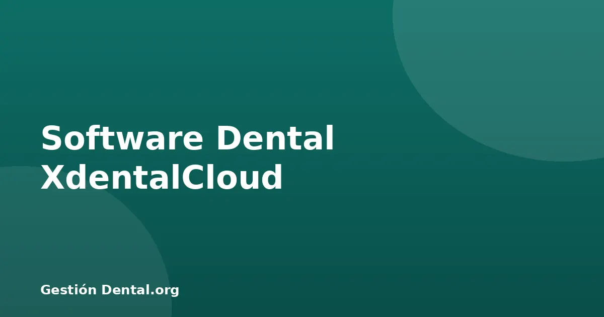 Odontograma digital en XDentalCloud